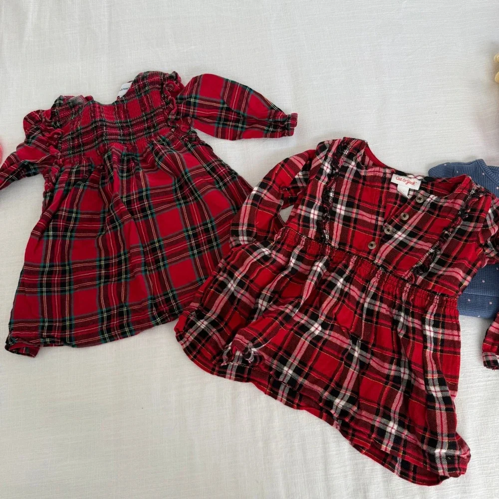 Baby Girl Clothes Lot 18M Carter's Jessica Simpson Old Navy Plaid‎ Outfits